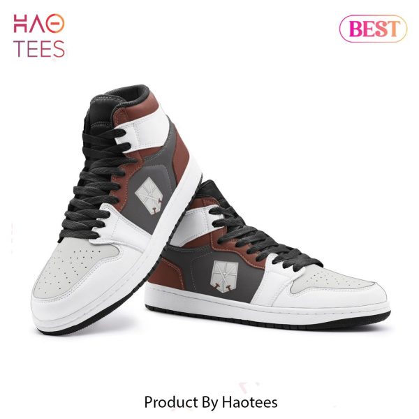 [AVAILABLE] AOT The Training Corps Attack on Titan Air Jordan High Top Sneaker POD Design