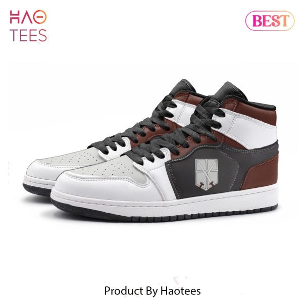 [AVAILABLE] AOT The Training Corps Attack on Titan Air Jordan High Top Sneaker POD Design