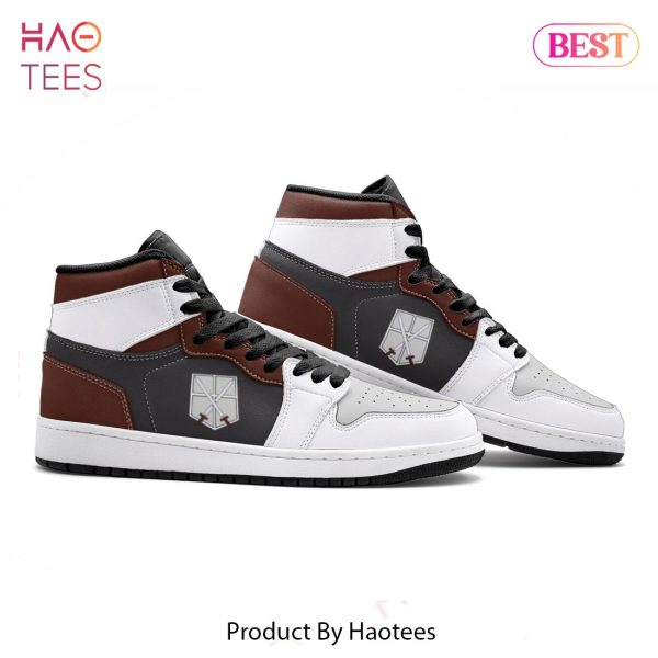 [AVAILABLE] AOT The Training Corps Attack on Titan Air Jordan High Top Sneaker POD Design