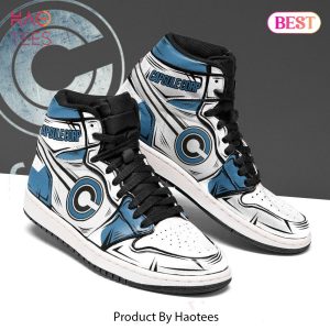 [AVAILABLE] Capsule Corp Dragon Ball Z Jordan High Top Sneakers Custom Anime Shoes For Fans POD Design