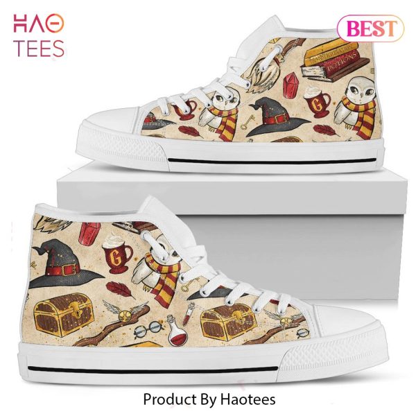 [AVAILABLE] Harry Potter Gryffindor Icons High Top Shoes POD Design