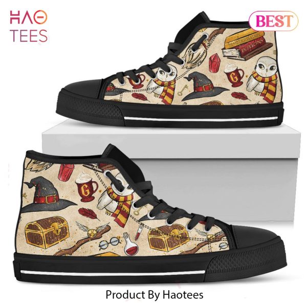 [AVAILABLE] Harry Potter Gryffindor Icons High Top Shoes POD Design
