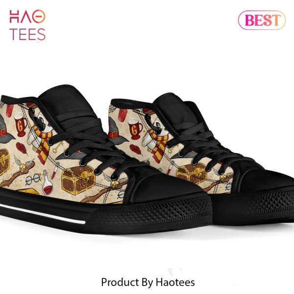 [AVAILABLE] Harry Potter Gryffindor Icons High Top Shoes POD Design