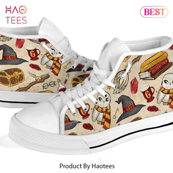 [AVAILABLE] Harry Potter Gryffindor Icons High Top Shoes POD Design