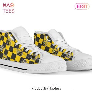 [AVAILABLE] Harry Potter Hufflepuff High Top Shoes POD Design