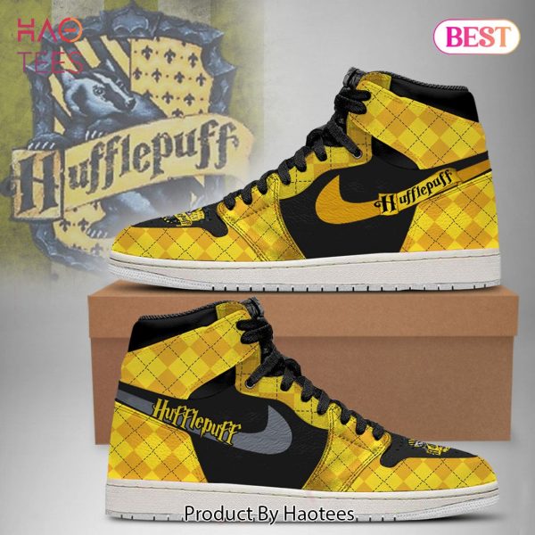 [AVAILABLE] Harry Potter Shoes Hufflepuff Air Jordan High Top Shoes All Over Printed