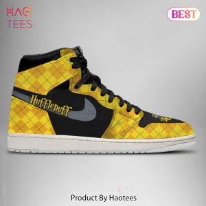 [AVAILABLE] Harry Potter Shoes Hufflepuff Air Jordan High Top Shoes All Over Printed