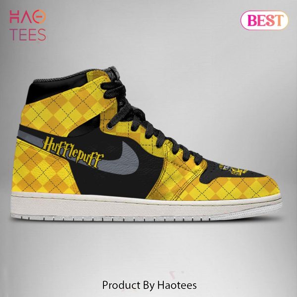 [AVAILABLE] Harry Potter Shoes Hufflepuff Air Jordan High Top Shoes All Over Printed