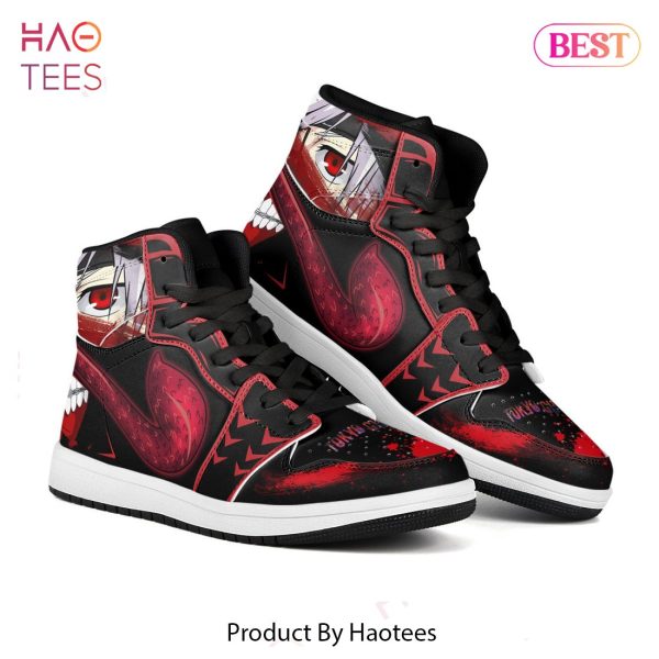 AVAILABLE Ken Kaneki Kagune Jordan High Top Sneakers Anime Shoes For Tokyo Ghoul Fans All Over