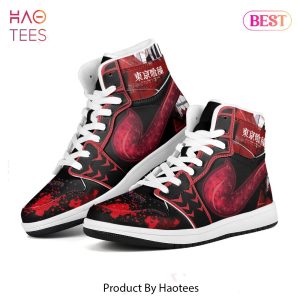 [AVAILABLE] Ken Kaneki Kagune Jordan High Top Sneakers Anime Shoes For Tokyo Ghoul Fans All Over Printed