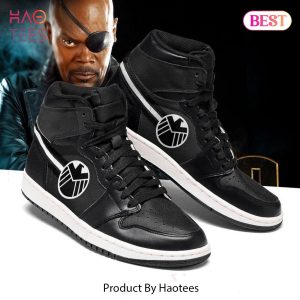 [AVAILABLE] Marvel Nick Fury Air Jordan High Top Sneaker All Over Printed