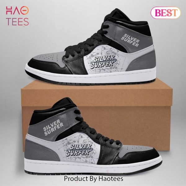 [AVAILABLE] Marvel Silver Surfer Air Jordan High Top Sneaker Limited Edition