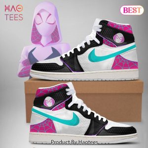 [AVAILABLE] Marvel Spider Man_ Across the Spider Verse Gwen Stacy Air Jordan High Top Sneaker Limited Edition