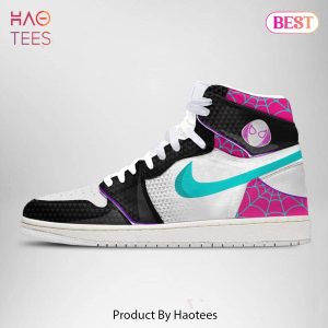 [AVAILABLE] Marvel Spider Man_ Across the Spider Verse Gwen Stacy Air Jordan High Top Sneaker Limited Edition