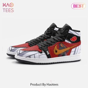 [AVAILABLE] Obito Tobi Uchiha Reveal Naruto Air Jordan High Top Sneaker POD Design