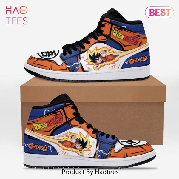 [AVAILABLE] Son Goku Dragon Ball Z Jordan High Top Sneakers Custom Anime Shoes For Fans All Over Printed