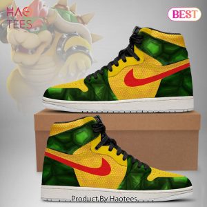 [AVAILABLE] Super Mario Bowser Air Jordan High Top Sneaker POD Design
