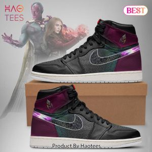 [BEST] Marvel Avengers Wanda Vision Air Jordan High Top Sneaker Limited Edition