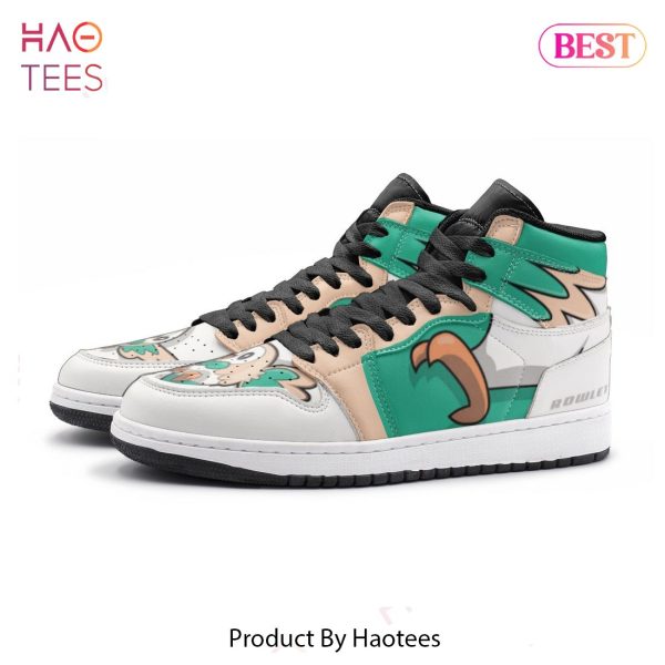 [BEST] Rowlet Pokemon Air Jordan High Top Sneaker POD Design