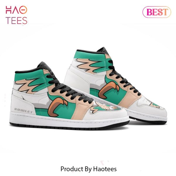 [BEST] Rowlet Pokemon Air Jordan High Top Sneaker POD Design