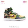 [BEST] TMNT Michelangelo Teenage Mutant Ninja Turtles Air Jordan High Top Sneaker All Over Printed