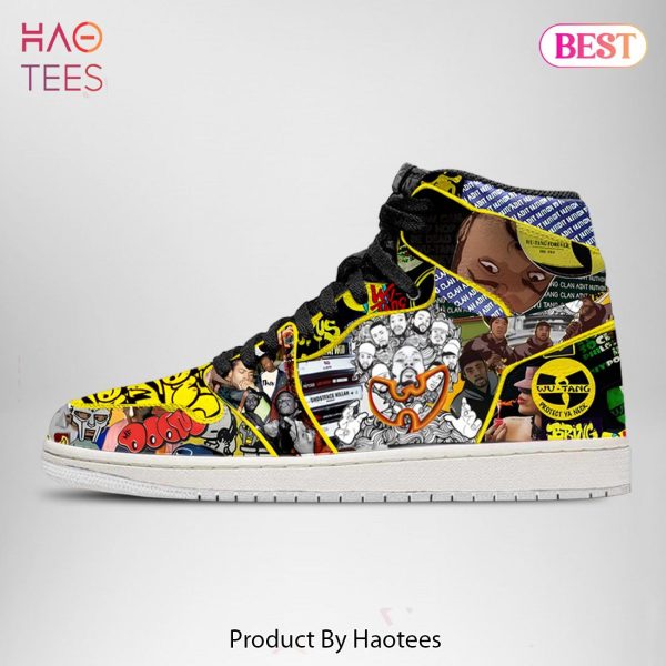 [BEST] Wu Tang Clan Air Jordan High Top Sneakers All Over Printed
