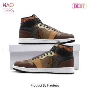 [LUXURY] AOT Eren Yeager Attack on Titan Air Jordan High Top Sneaker POD Design