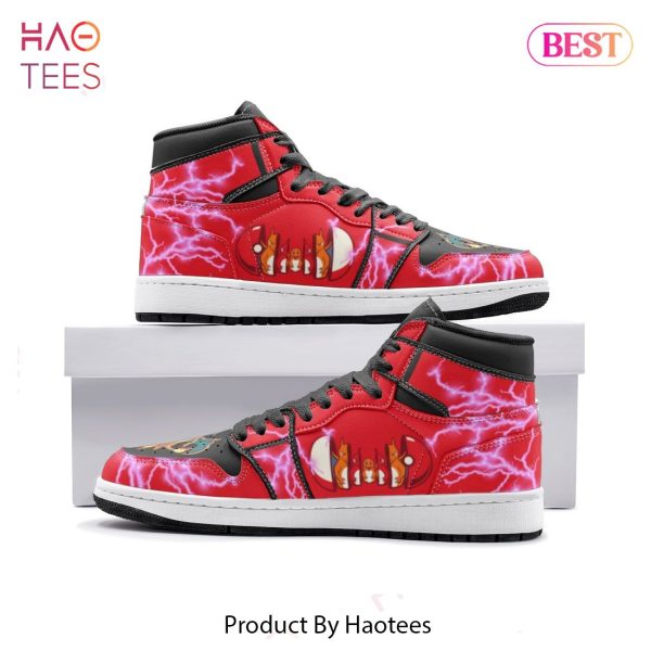 [LUXURY] Charmander Evolution Pokemon Air Jordan High Top Sneaker POD Design