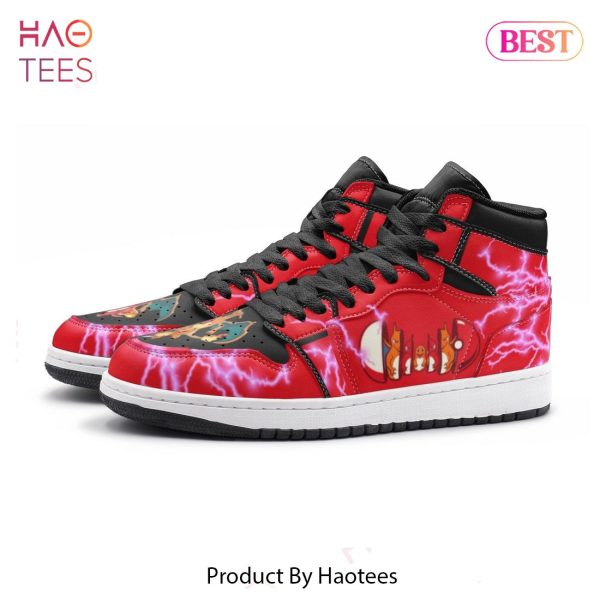 [LUXURY] Charmander Evolution Pokemon Air Jordan High Top Sneaker POD Design