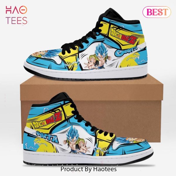 [LUXURY] Gogeta Dragon Ball Z Jordan High Top Sneakers Custom Anime Shoes For Fans POD Design
