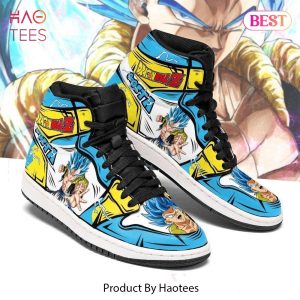 [LUXURY] Gogeta Dragon Ball Z Jordan High Top Sneakers Custom Anime Shoes For Fans POD Design