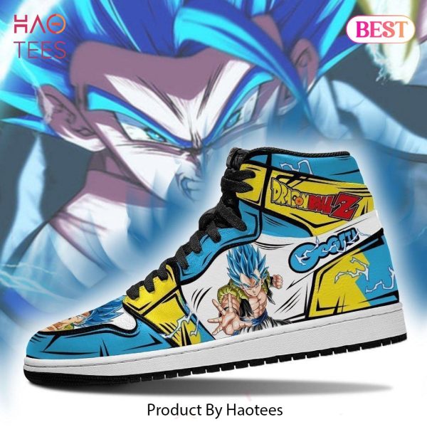 [LUXURY] Gogeta Dragon Ball Z Jordan High Top Sneakers Custom Anime Shoes For Fans POD Design
