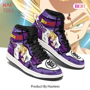 [LUXURY] Gohan Dragon Ball Z Jordan High Top Sneakers Custom Anime Shoes For Fans Limited Edition