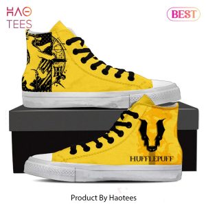 [LUXURY] Quidditch Hufflepuff Harry Potter High Top Shoes POD Design