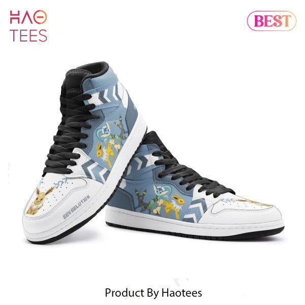 [SALE] Eevee Evolution Pokemon Air Jordan High Top Sneaker Limited Edition