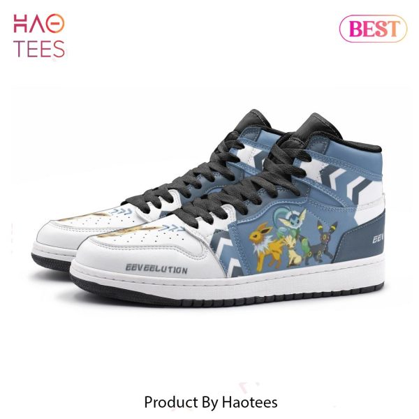 [SALE] Eevee Evolution Pokemon Air Jordan High Top Sneaker Limited Edition