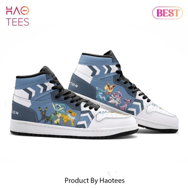[SALE] Eevee Evolution Pokemon Air Jordan High Top Sneaker Limited Edition