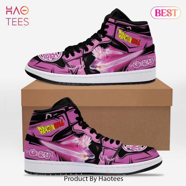 [SALE] Goku Black Rose Dragon Ball Z Jordan High Top Sneakers Custom Anime Shoes For Fans POD Design