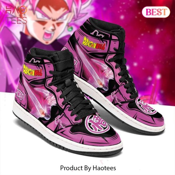 [SALE] Goku Black Rose Dragon Ball Z Jordan High Top Sneakers Custom Anime Shoes For Fans POD Design