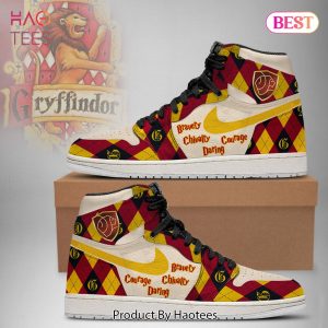 [SALE] Harry Potter Gryffindor Air Jordan High Top Sneakers Gryffindor Good Traits Limited Edition
