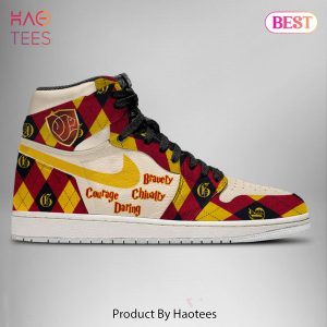 [SALE] Harry Potter Gryffindor Air Jordan High Top Sneakers Gryffindor Good Traits Limited Edition