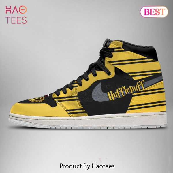 [SALE] Harry Potter Shoes Hufflepuff Air Jordan High Top Shoes All Over Printed