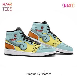[SALE] Squirtle Starter Pokemon Air Jordan High Top Sneaker All Over Printed