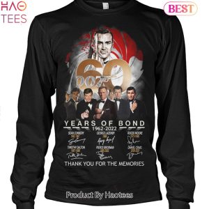 1962-2022 60 Years Of Bond 007 James Bond Thank You For The Memories Unisex T-Shirt