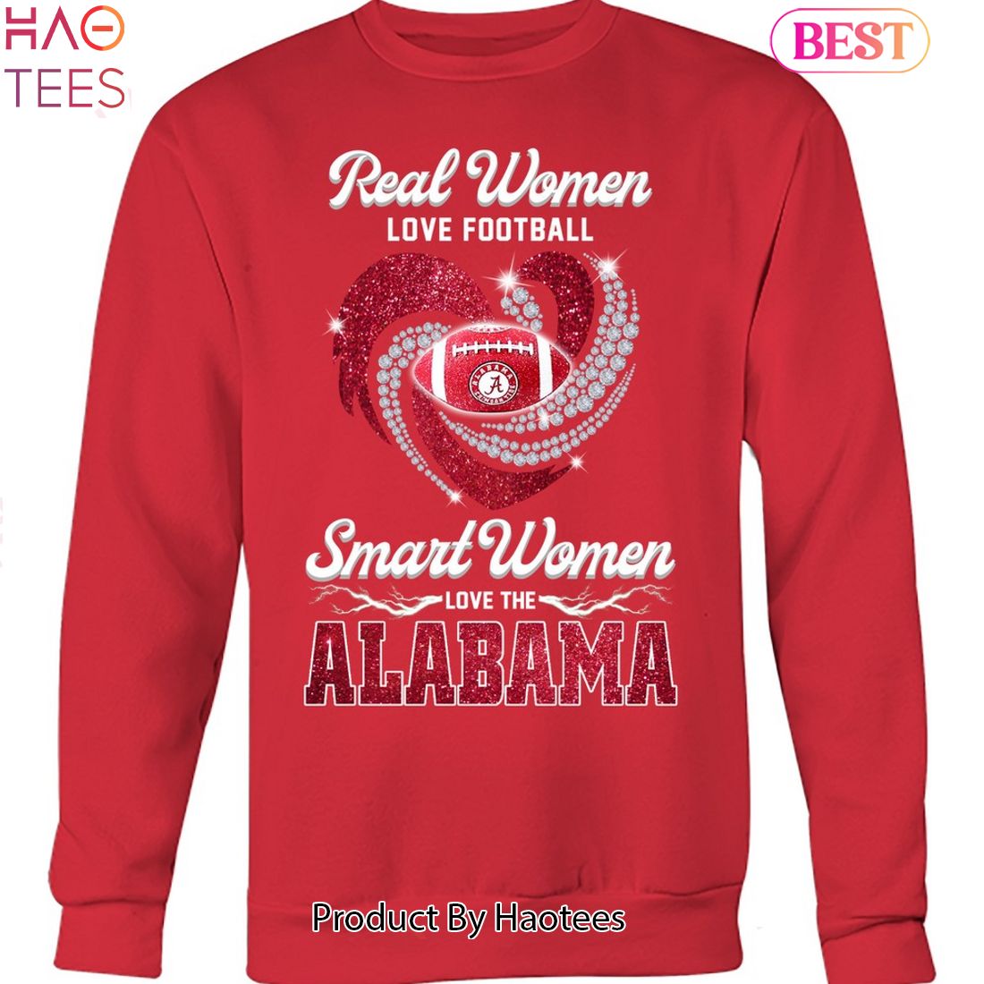 Real Women Love Football Smart Women Love The Alabama Crimson Tide 2023 Unisex T-Shirt Real Women Love Football Smart Women Love The Alabama Crimson Tide 2023 Unisex T-Shirt