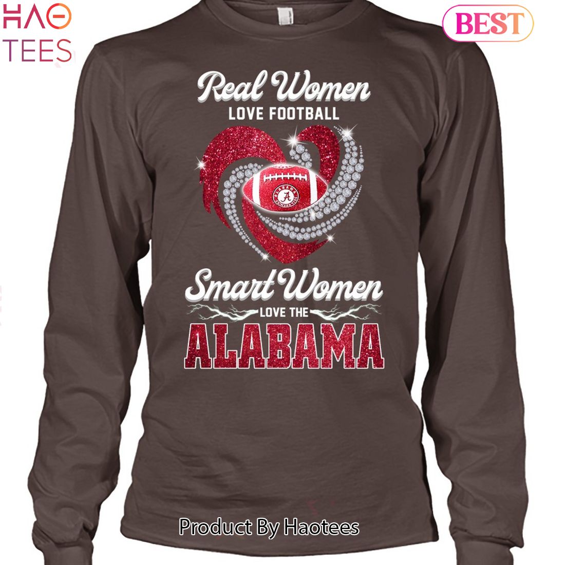 Real Women Love Football Smart Women Love The Alabama Crimson Tide 2023 Unisex T-Shirt Real Women Love Football Smart Women Love The Alabama Crimson Tide 2023 Unisex T-Shirt