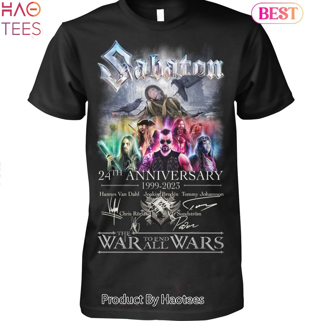 Sabaton 24th Anniversary 1999-2023 Unisex T-Shirt Sabaton 24th Anniversary 1999-2023 Unisex T-Shirt