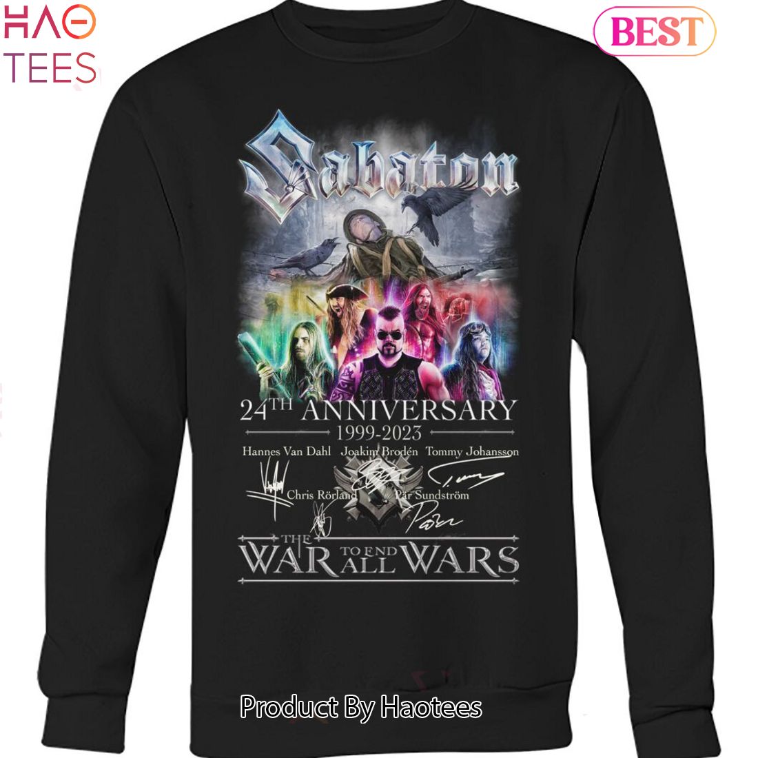 Sabaton 24th Anniversary 1999-2023 Unisex T-Shirt Sabaton 24th Anniversary 1999-2023 Unisex T-Shirt