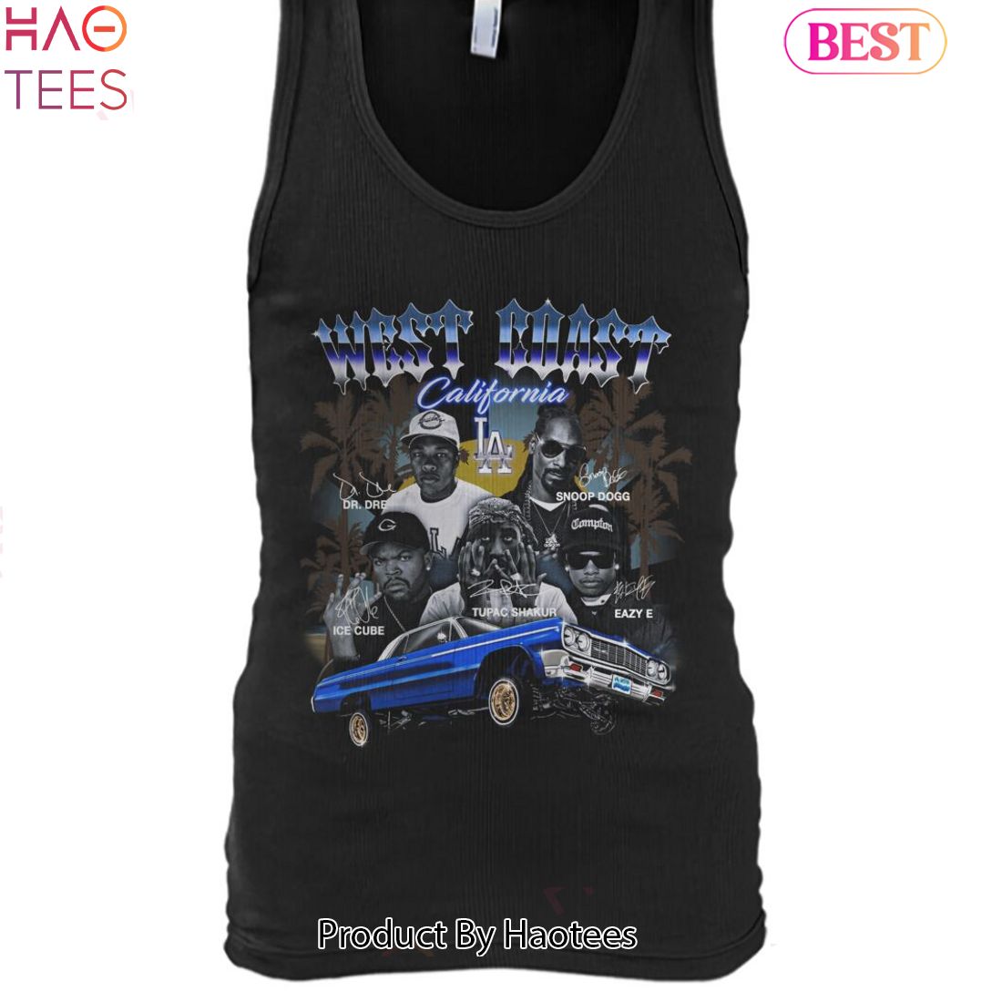 West Coast California Hip Hop Team Unisex T-Shirt West Coast California Hip Hop Team Unisex T-Shirt