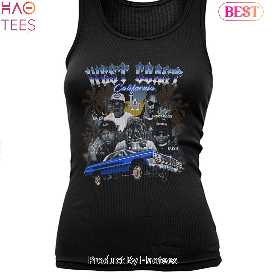 West Coast California Hip Hop Team Unisex T-Shirt West Coast California Hip Hop Team Unisex T-Shirt